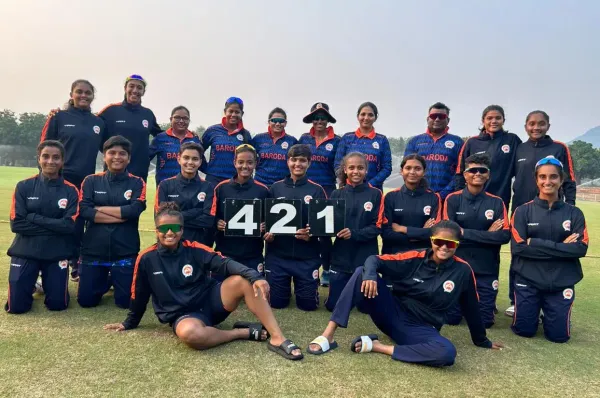 Baroda U-19 Girls Team created a history by scoring highest runs ever in BCCI U-19 One Day Format